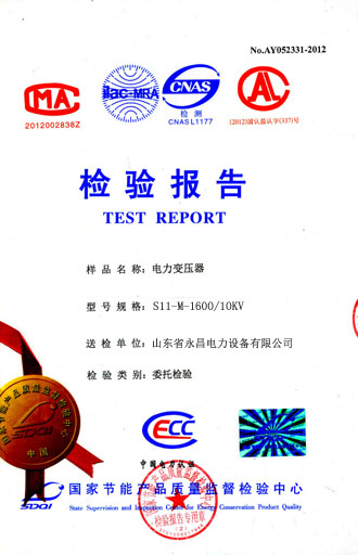 广州油浸式变压器检测合格报告